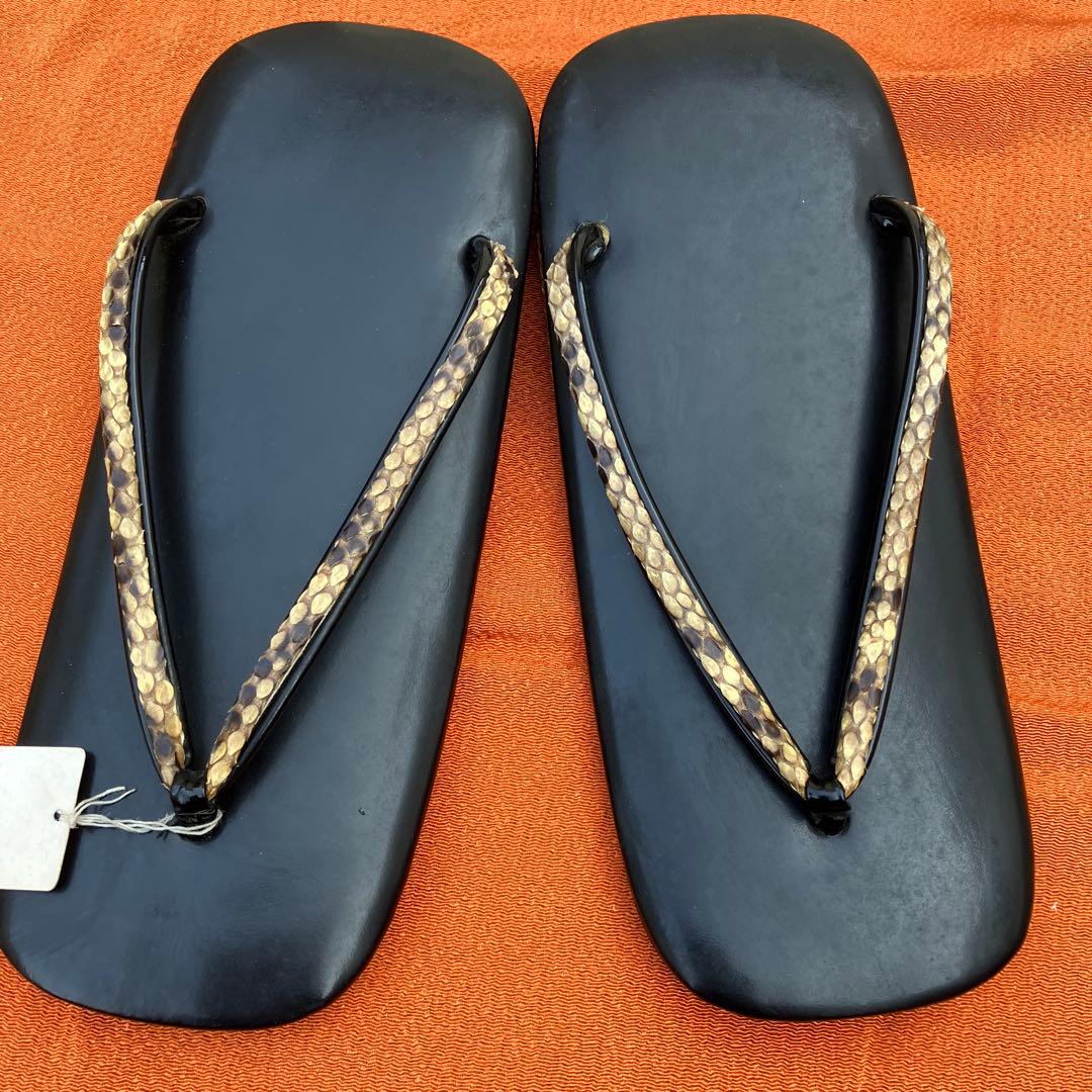 Extremely rare snakeskin sandals. New, unused, with defects. Sold as is.