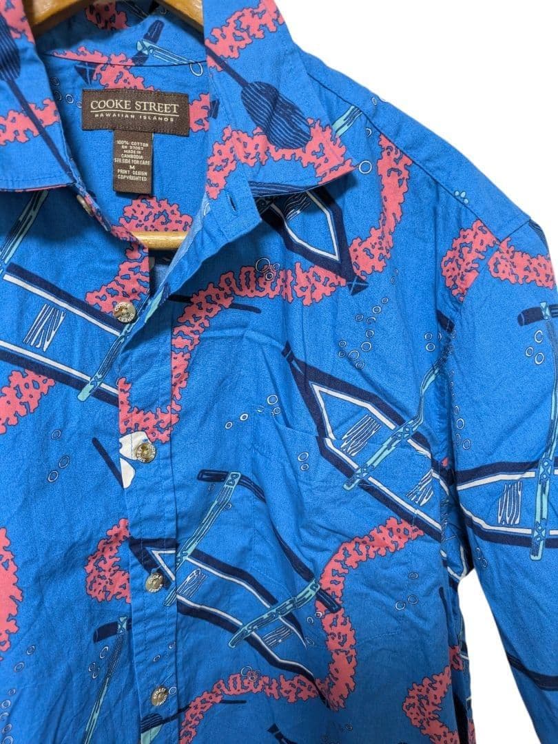 Condition A+ Cook Street Aloha Shirt, Blue