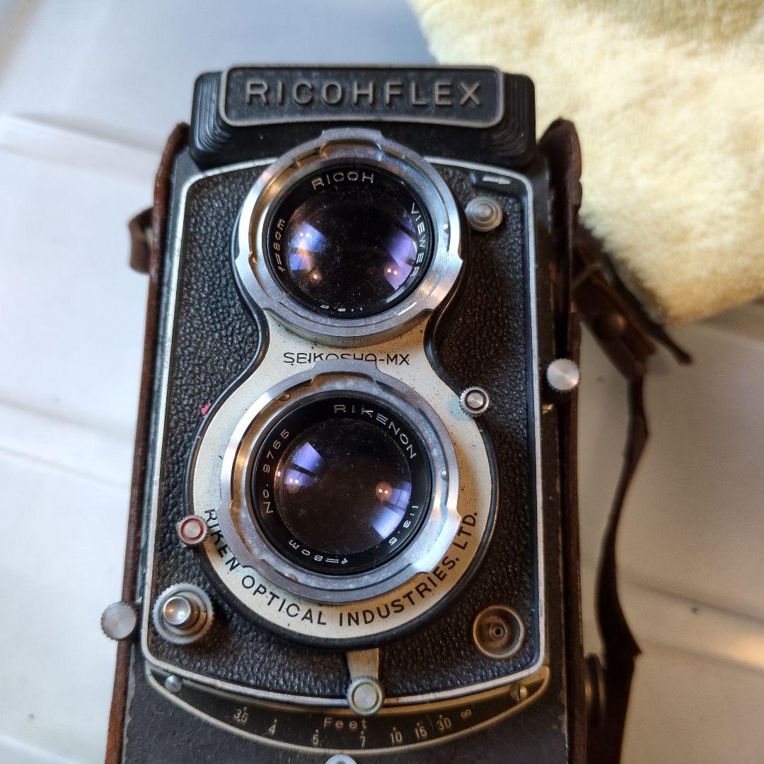 Ricohflex Twin-Lens Reflex Camera with Original Case